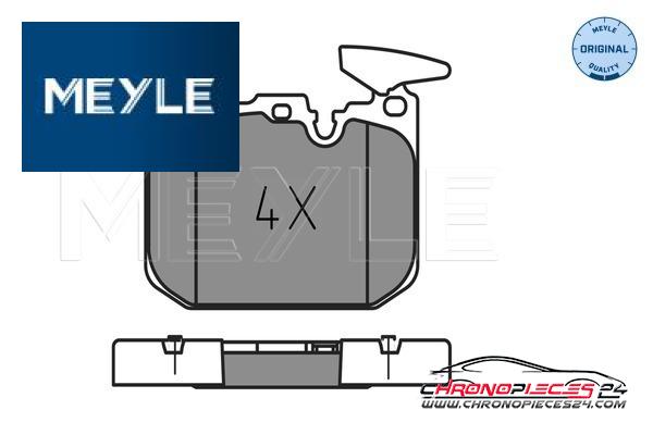 Achat de MEYLE 025 250 2818 Kit de plaquettes de frein, frein à disque pas chères