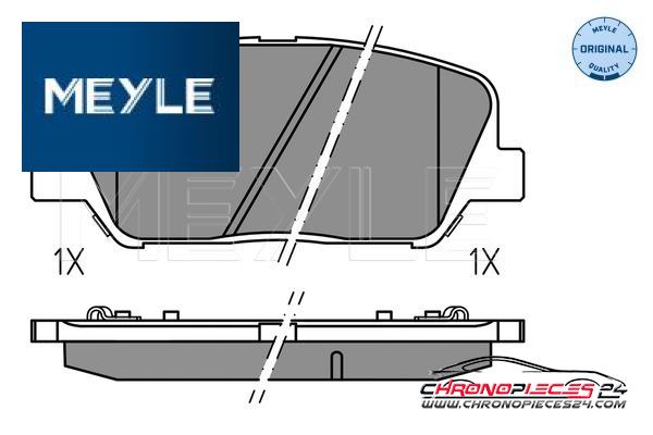 Achat de MEYLE 025 249 1517 Kit de plaquettes de frein, frein à disque pas chères