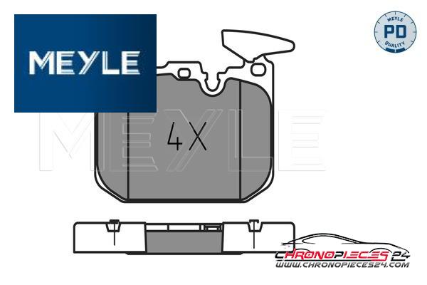 Achat de MEYLE 025 250 2818/PD Kit de plaquettes de frein, frein à disque pas chères