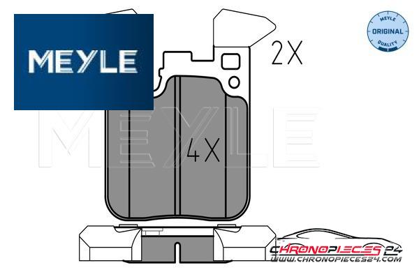 Achat de MEYLE 025 250 2916 Kit de plaquettes de frein, frein à disque pas chères