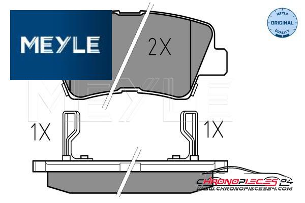 Achat de MEYLE 025 249 3415/W Kit de plaquettes de frein, frein à disque pas chères