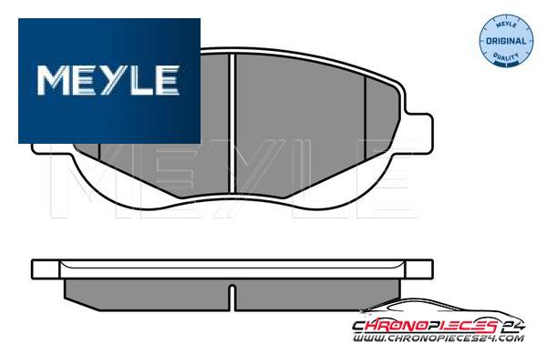 Achat de MEYLE 025 249 4619/W Kit de plaquettes de frein, frein à disque pas chères