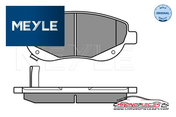 Achat de MEYLE 025 249 4619/W Kit de plaquettes de frein, frein à disque pas chères