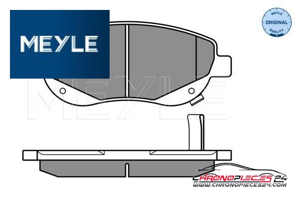 Achat de MEYLE 025 249 4619/W Kit de plaquettes de frein, frein à disque pas chères