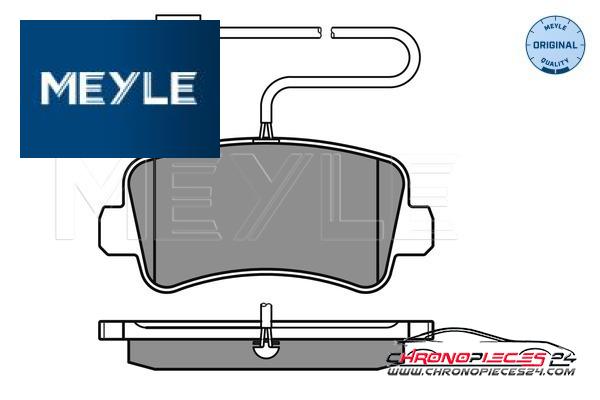 Achat de MEYLE 025 251 1218/W Kit de plaquettes de frein, frein à disque pas chères