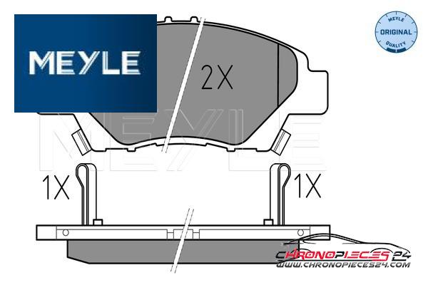 Achat de MEYLE 025 249 7915/W Kit de plaquettes de frein, frein à disque pas chères