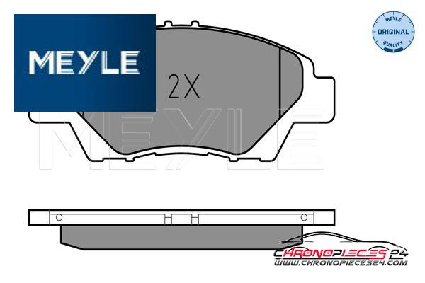 Achat de MEYLE 025 249 7915/W Kit de plaquettes de frein, frein à disque pas chères