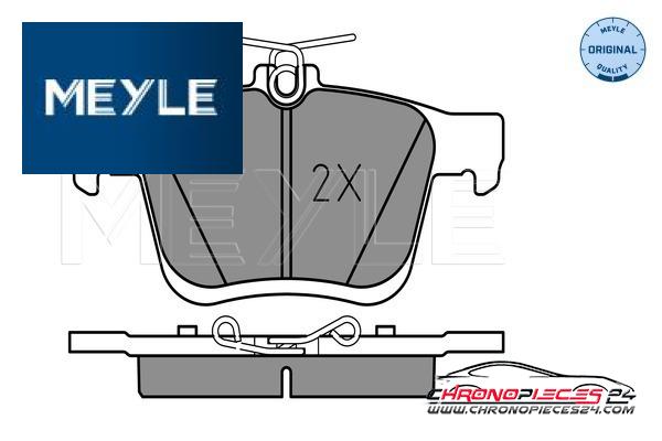 Achat de MEYLE 025 250 0816 Kit de plaquettes de frein, frein à disque pas chères