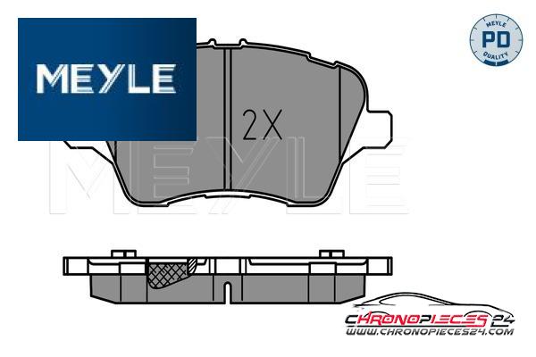 Achat de MEYLE 025 251 3417/PD Kit de plaquettes de frein, frein à disque pas chères