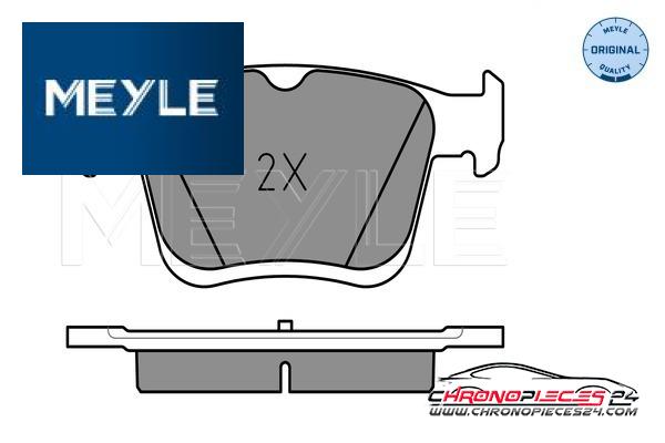 Achat de MEYLE 025 250 0816 Kit de plaquettes de frein, frein à disque pas chères