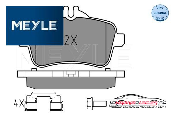 Achat de MEYLE 025 252 1518 Kit de plaquettes de frein, frein à disque pas chères