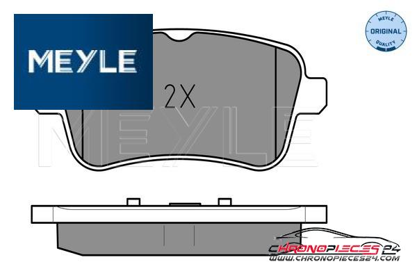 Achat de MEYLE 025 252 1518 Kit de plaquettes de frein, frein à disque pas chères