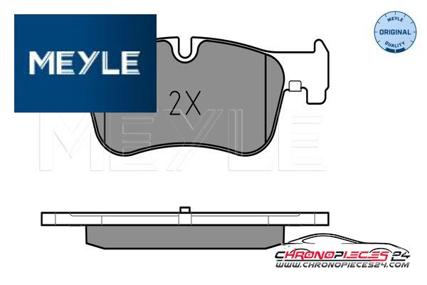 Achat de MEYLE 025 250 1418 Kit de plaquettes de frein, frein à disque pas chères