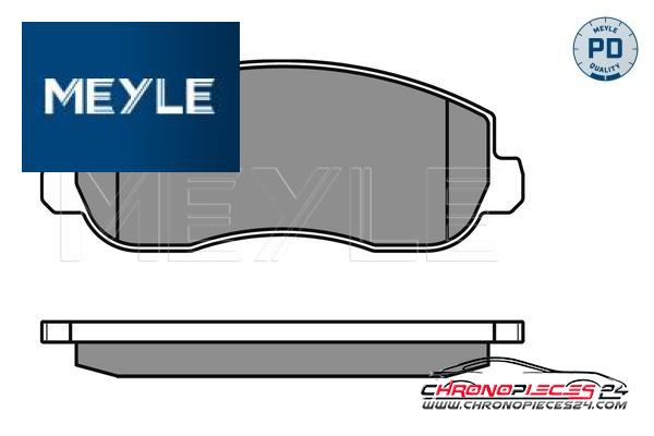 Achat de MEYLE 025 251 4718/PD Kit de plaquettes de frein, frein à disque pas chères