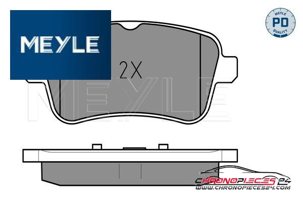 Achat de MEYLE 025 252 1518/PD Kit de plaquettes de frein, frein à disque pas chères