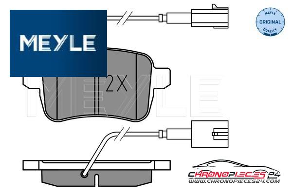 Achat de MEYLE 025 251 5617 Kit de plaquettes de frein, frein à disque pas chères