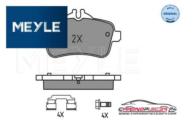 Achat de MEYLE 025 252 1618 Kit de plaquettes de frein, frein à disque pas chères