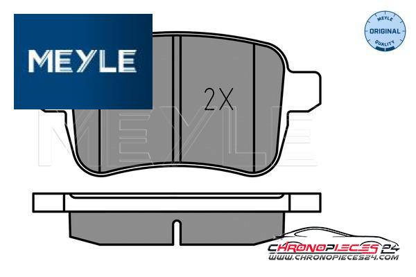 Achat de MEYLE 025 251 5617 Kit de plaquettes de frein, frein à disque pas chères