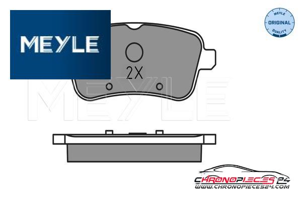 Achat de MEYLE 025 252 1618 Kit de plaquettes de frein, frein à disque pas chères