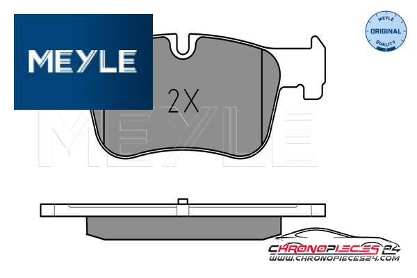 Achat de MEYLE 025 255 0618 Kit de plaquettes de frein, frein à disque pas chères