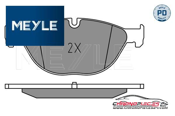 Achat de MEYLE 025 250 4519/PD Kit de plaquettes de frein, frein à disque pas chères