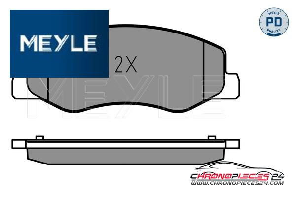 Achat de MEYLE 025 251 7218/PD Kit de plaquettes de frein, frein à disque pas chères