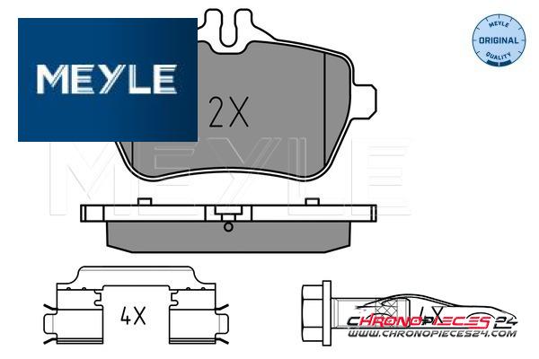 Achat de MEYLE 025 250 7119 Kit de plaquettes de frein, frein à disque pas chères