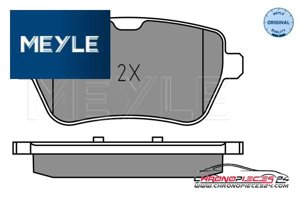 Achat de MEYLE 025 250 7119 Kit de plaquettes de frein, frein à disque pas chères