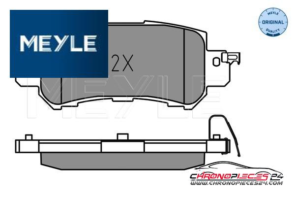 Achat de MEYLE 025 255 4014 Kit de plaquettes de frein, frein à disque pas chères