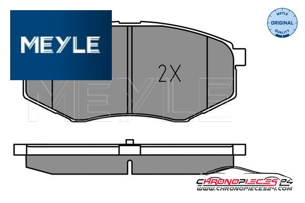 Achat de MEYLE 025 251 8718 Kit de plaquettes de frein, frein à disque pas chères