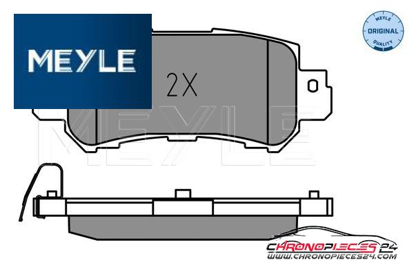 Achat de MEYLE 025 255 4014 Kit de plaquettes de frein, frein à disque pas chères