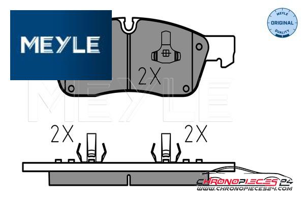 Achat de MEYLE 025 251 9021 Kit de plaquettes de frein, frein à disque pas chères