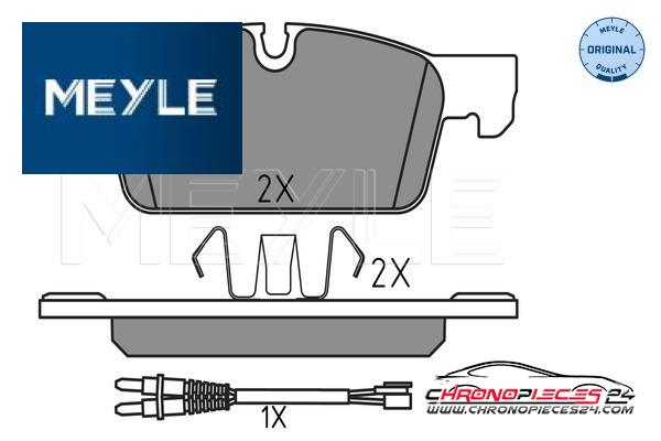 Achat de MEYLE 025 252 2217 Kit de plaquettes de frein, frein à disque pas chères