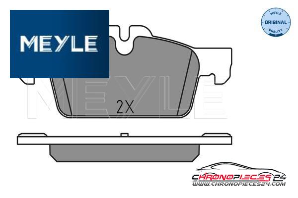 Achat de MEYLE 025 252 2217 Kit de plaquettes de frein, frein à disque pas chères