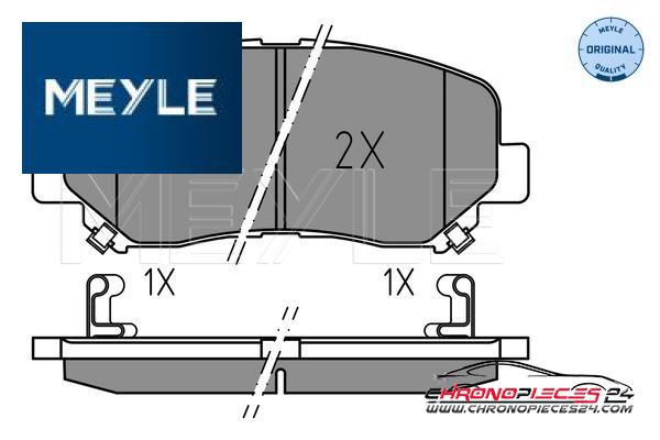 Achat de MEYLE 025 255 6416 Kit de plaquettes de frein, frein à disque pas chères