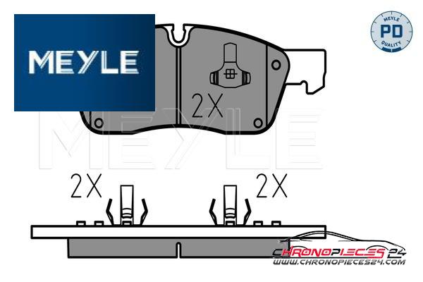 Achat de MEYLE 025 251 9021/PD Kit de plaquettes de frein, frein à disque pas chères