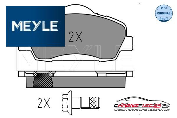 Achat de MEYLE 025 252 5118 Kit de plaquettes de frein, frein à disque pas chères