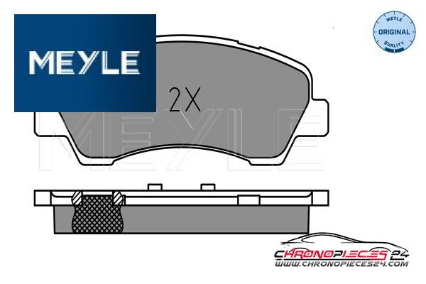 Achat de MEYLE 025 252 5118 Kit de plaquettes de frein, frein à disque pas chères