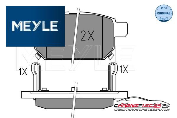 Achat de MEYLE 025 252 5814/W Kit de plaquettes de frein, frein à disque pas chères