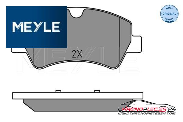 Achat de MEYLE 025 256 0418 Kit de plaquettes de frein, frein à disque pas chères