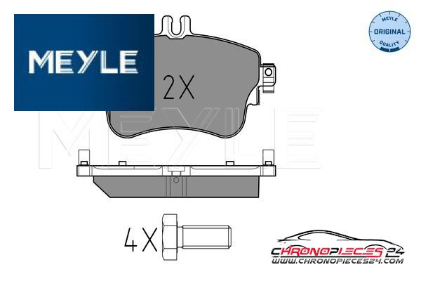 Achat de MEYLE 025 253 2619 Kit de plaquettes de frein, frein à disque pas chères