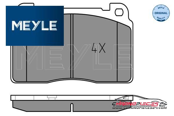 Achat de MEYLE 025 256 4316 Kit de plaquettes de frein, frein à disque pas chères