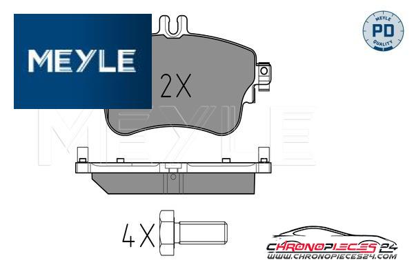 Achat de MEYLE 025 253 2619/PD Kit de plaquettes de frein, frein à disque pas chères