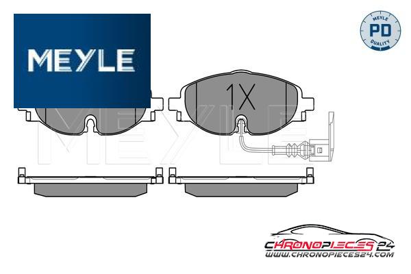 Achat de MEYLE 025 256 8320/PD Kit de plaquettes de frein, frein à disque pas chères