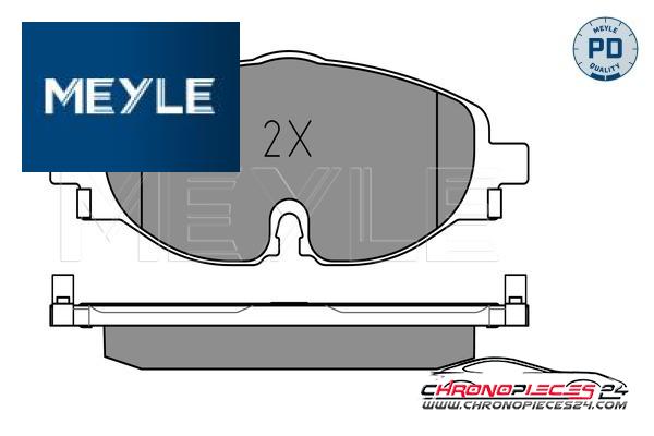 Achat de MEYLE 025 256 8320/PD Kit de plaquettes de frein, frein à disque pas chères