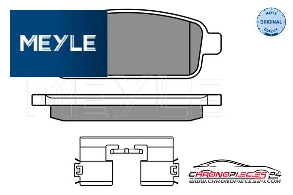 Achat de MEYLE 025 250 9616/W Kit de plaquettes de frein, frein à disque pas chères