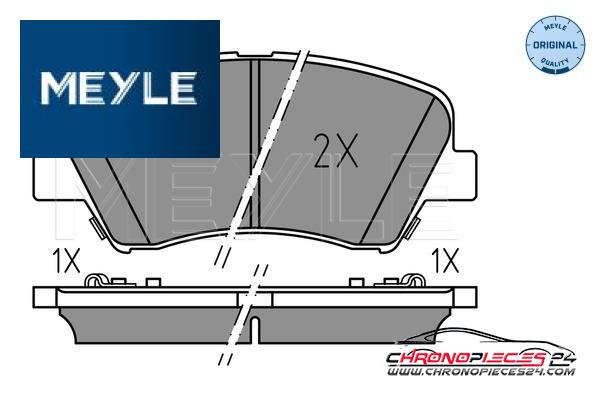 Achat de MEYLE 025 256 9218 Kit de plaquettes de frein, frein à disque pas chères