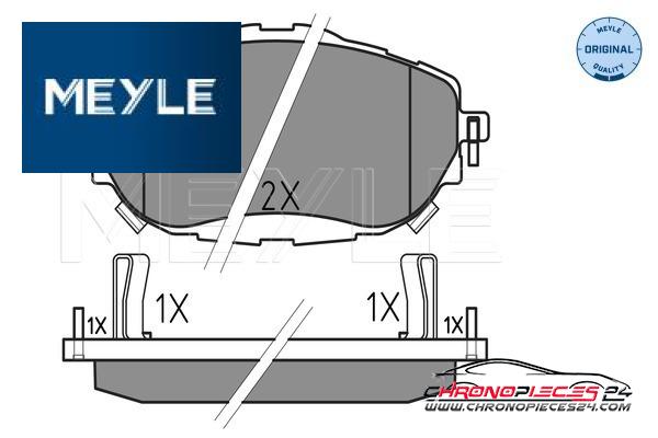 Achat de MEYLE 025 256 9819 Kit de plaquettes de frein, frein à disque pas chères