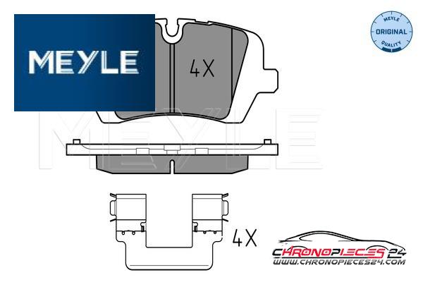 Achat de MEYLE 025 257 2016 Kit de plaquettes de frein, frein à disque pas chères