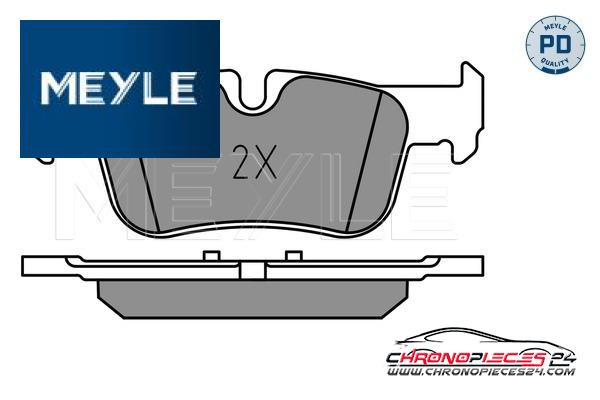 Achat de MEYLE 025 253 3116/PD Kit de plaquettes de frein, frein à disque pas chères